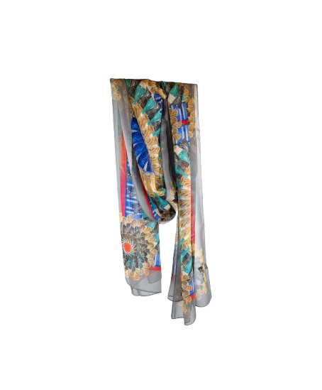 Silkiklútur, mynstur gert úr skúfhólkum - Image 2