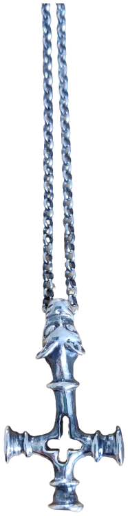 Þórshamar silfurhálsmen með keðju - Image 4