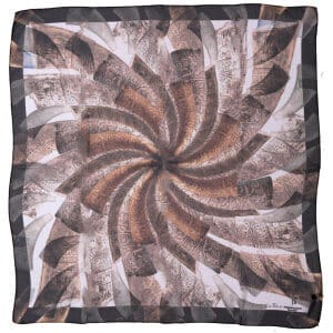 Silkiklútur, mynstur frá drykkjarhornum