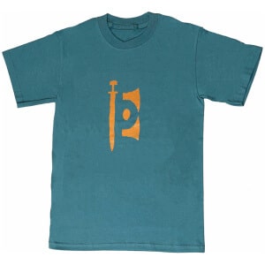 stuttermabolur með merki safnsins blar