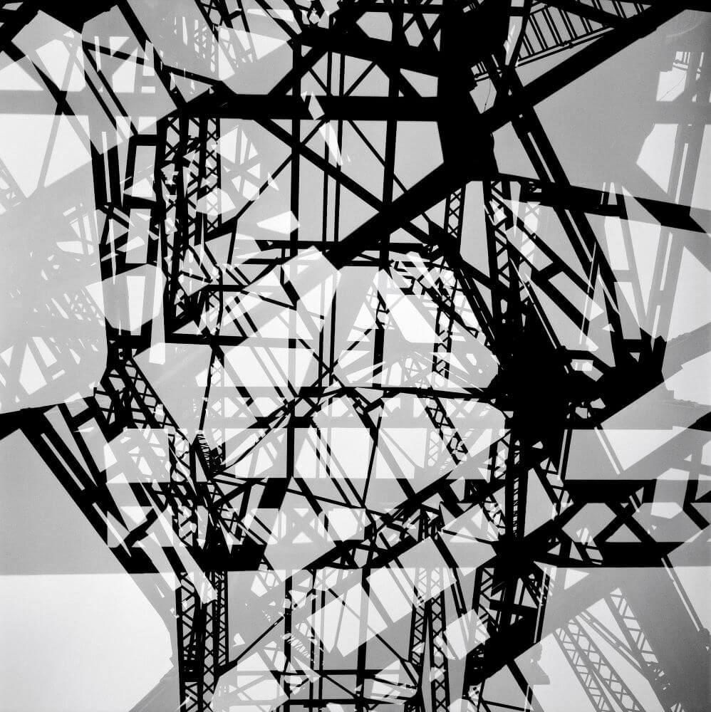 Uppbrot í formi ljóss á vinnupalla