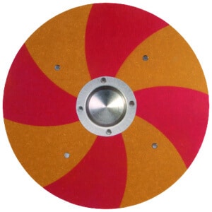 Víkingaskjöldur Grimwalds með boga mynstri